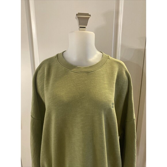 Sweaty Betty Sweatshirt Green Crewneck Pullover Athleisure Lounge Active Size XL - Picture 2 of 13
